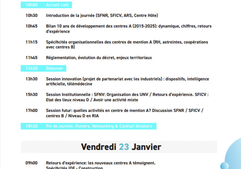 RENCONTRES NATIONALES
